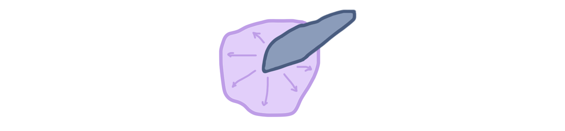 Broadening our base fundamental knowledge. Blue: Previous 'specialized' knowledge. Purple: broad foundational knowledge